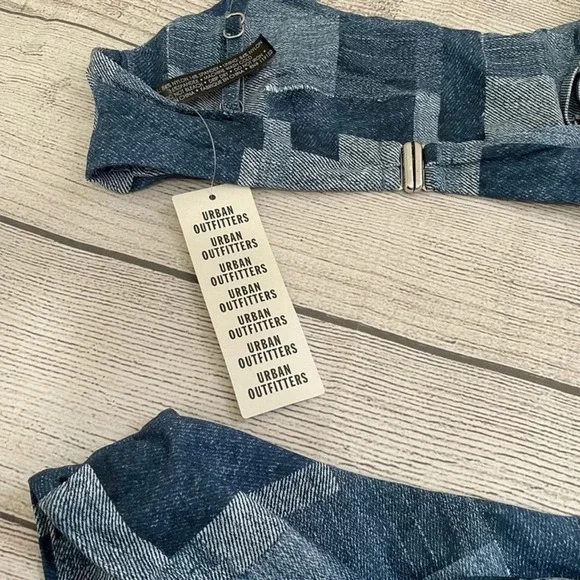 Urban Outfitters NWT Out From Under Denim Print Bikini - Picture 6 of 7